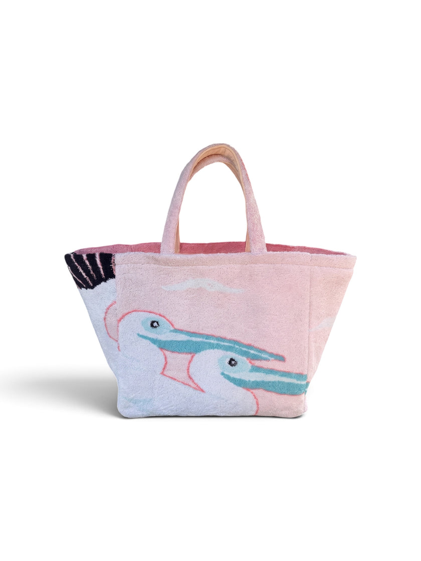 The Pink Pelican Boat tote