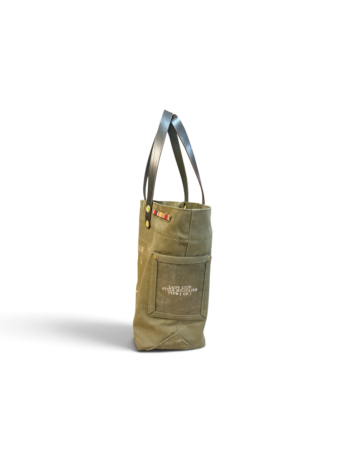 The Vintage Military Large Duffle tote