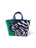 The Emerald Zebra Boat Tote
