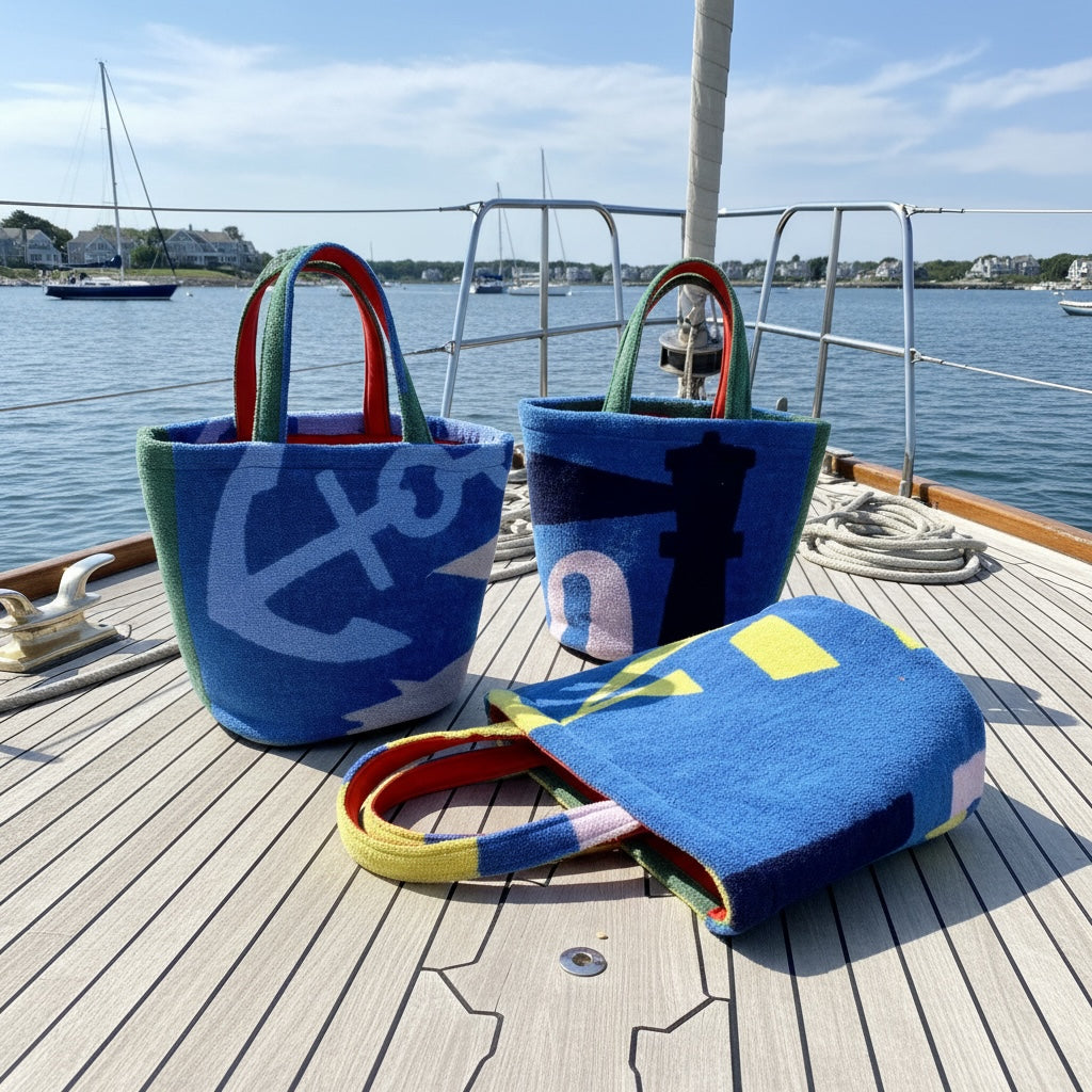 The Nautical Trio Bucket Totes image 0