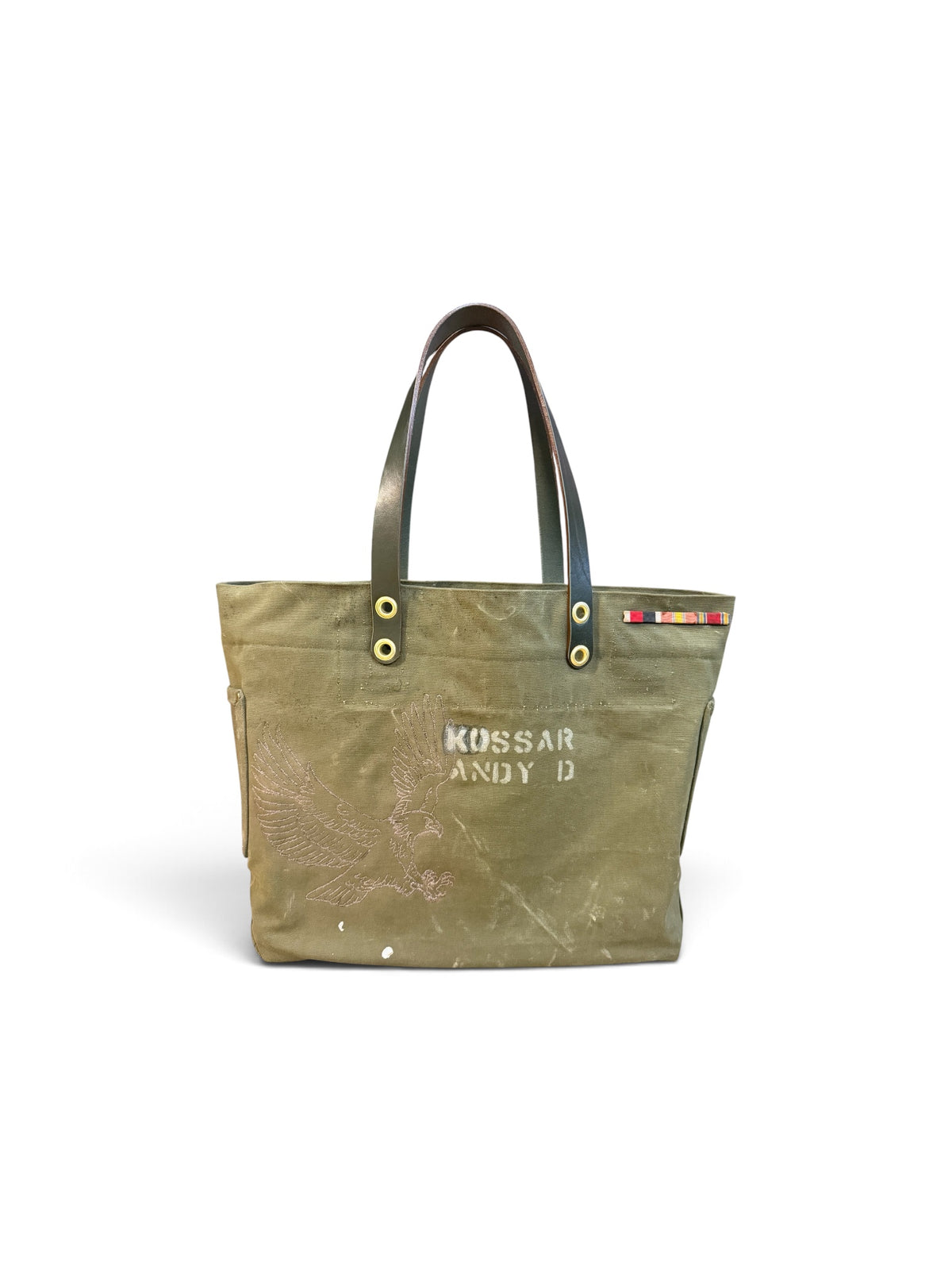 The Vintage Military Large Duffle tote