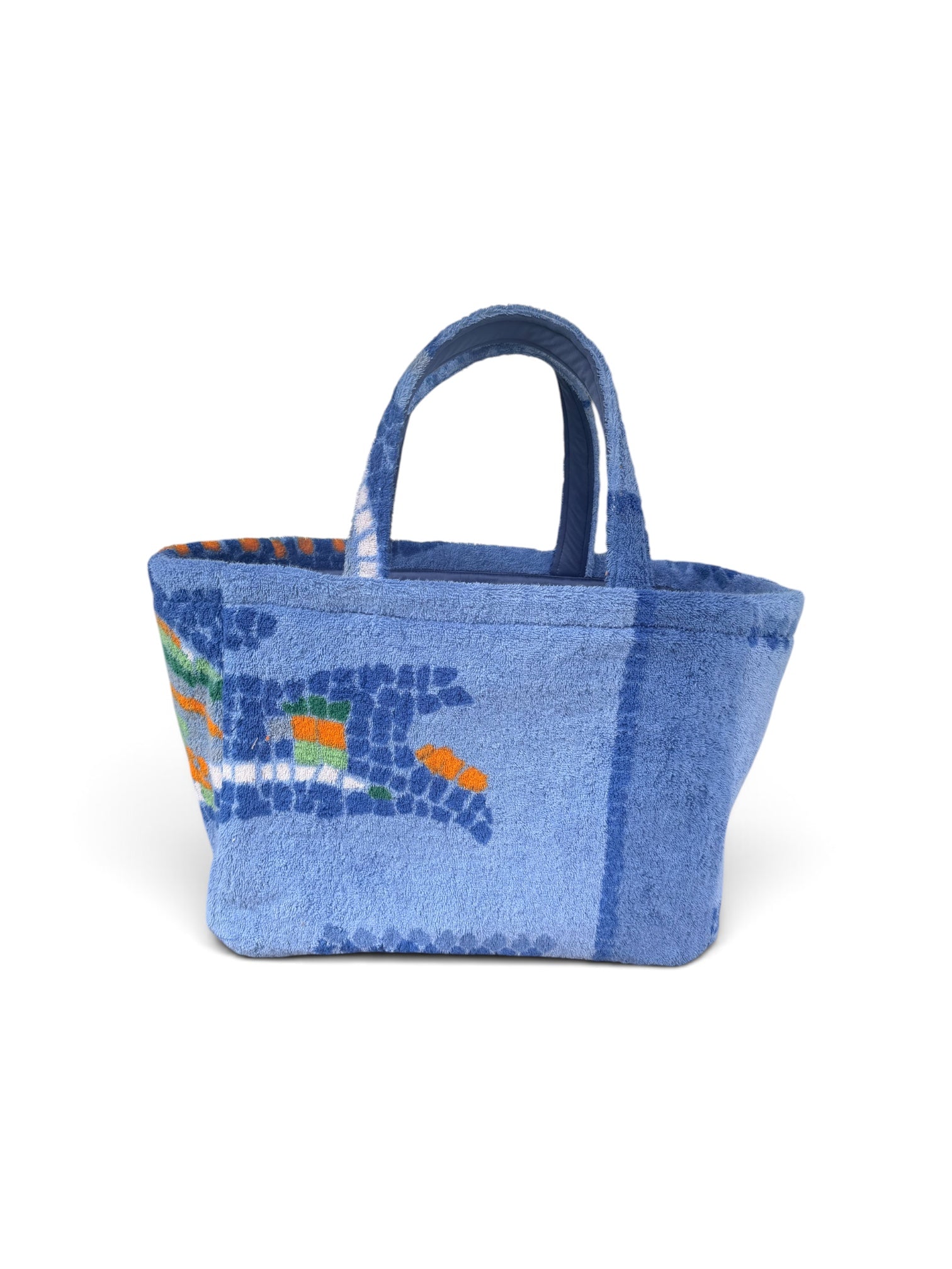 The Mosaic Blue Boat Tote