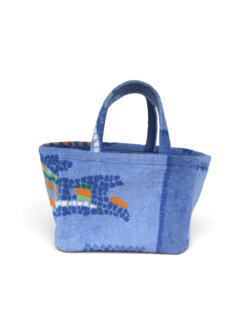 The Mosaic Blue Boat Tote