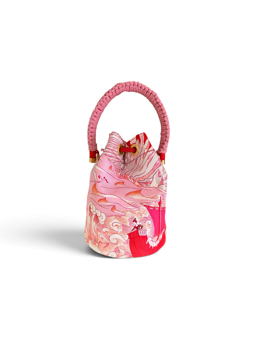 The Crimson Voyage Silk Bucket