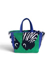 The Emerald Zebra Boat Tote