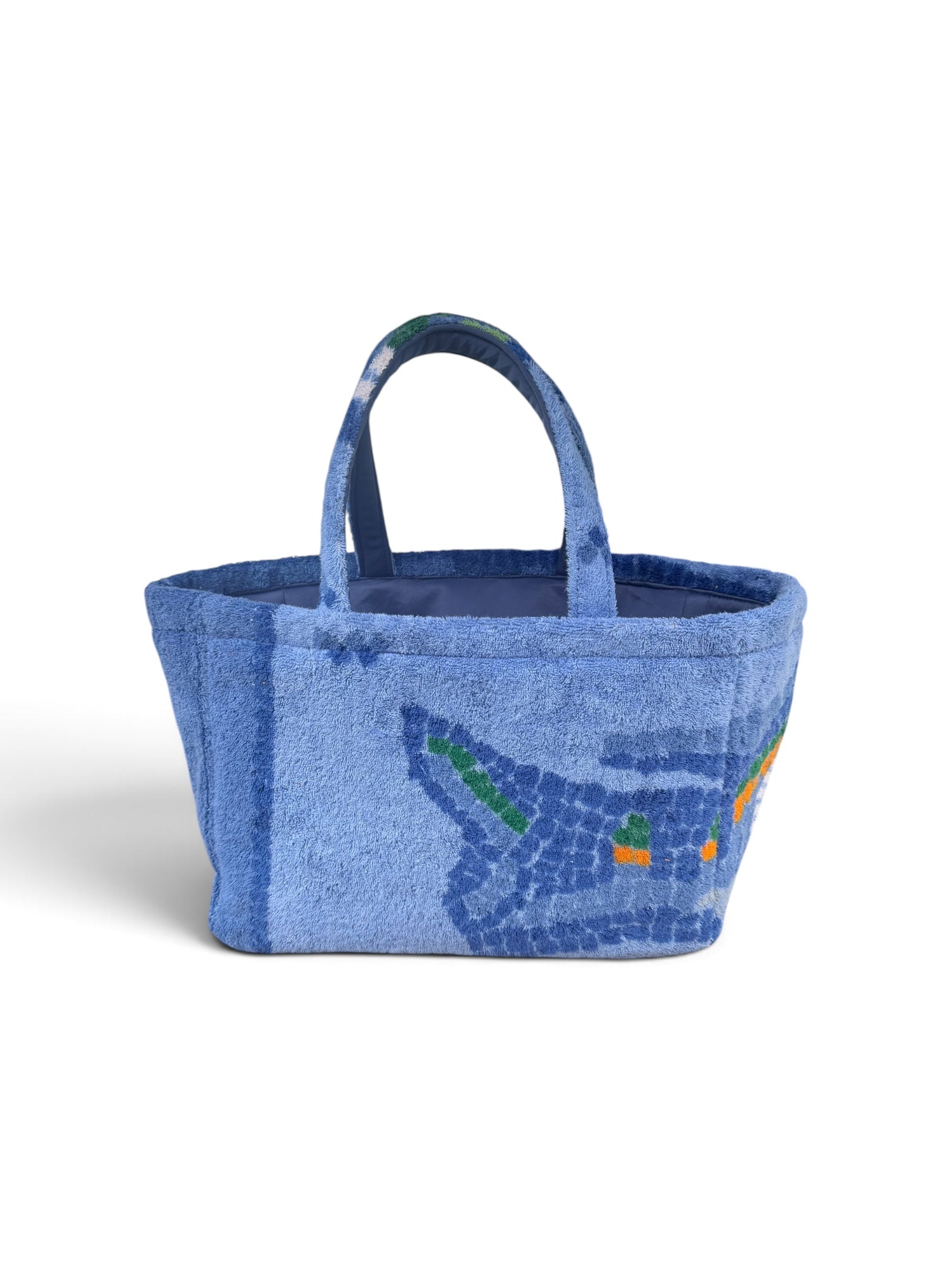 The Mosaic Blue Boat Tote