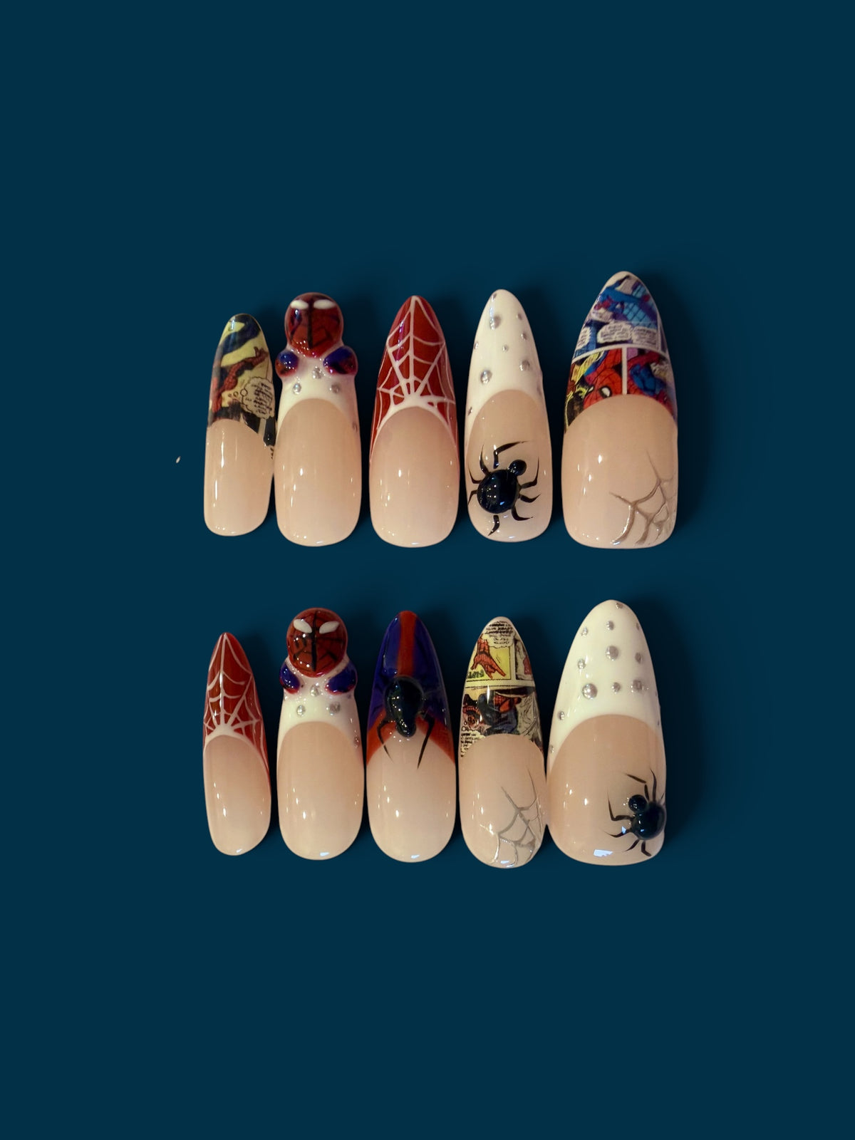 Caught in my Web-Nail Art by HUDs