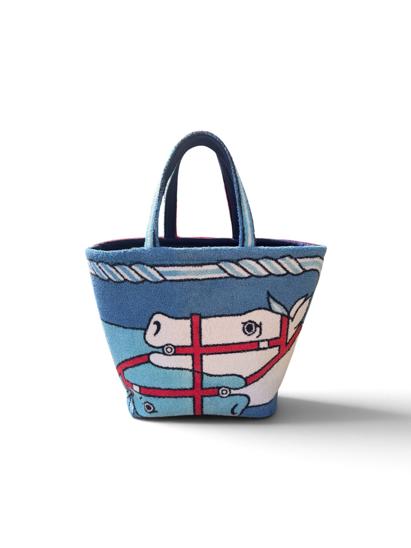 The Twin Horses Boat Tote