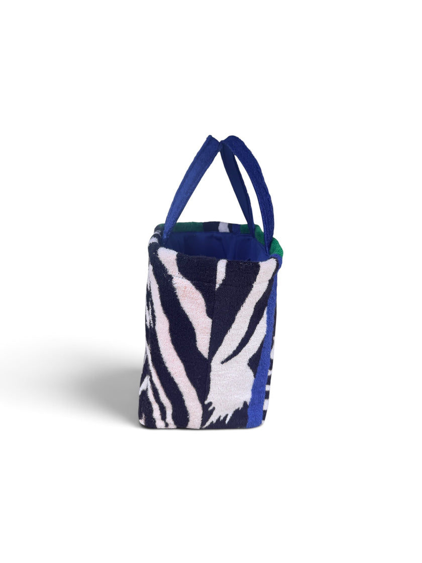 The Emerald Zebra Boat Tote