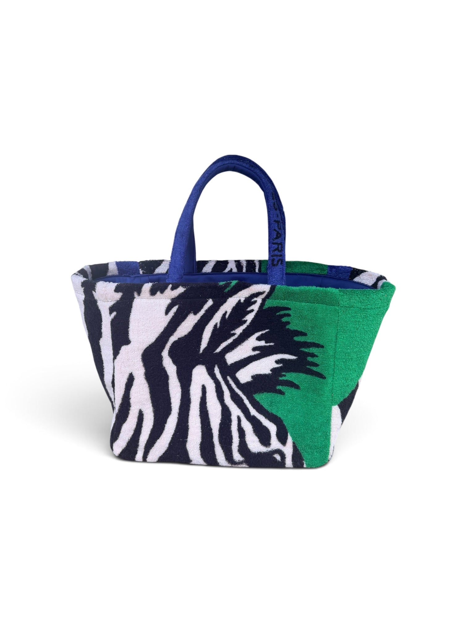 The Emerald Zebra Boat Tote