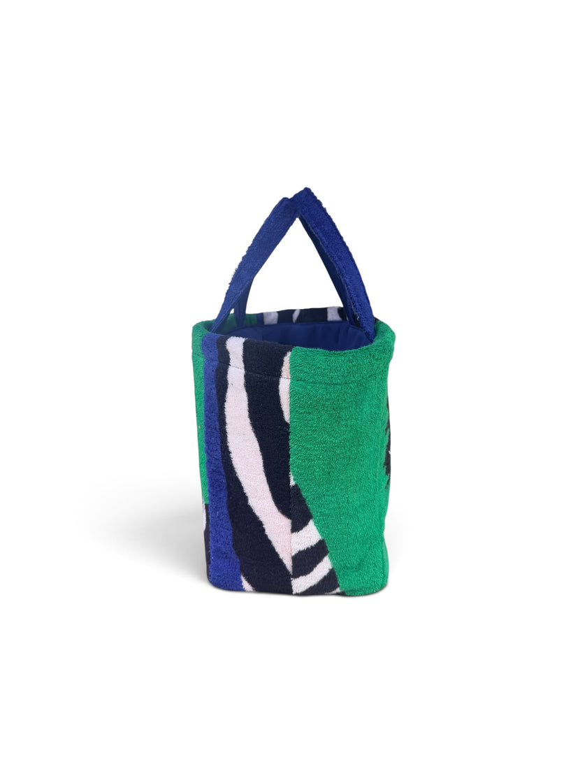 The Emerald Zebra Boat Tote