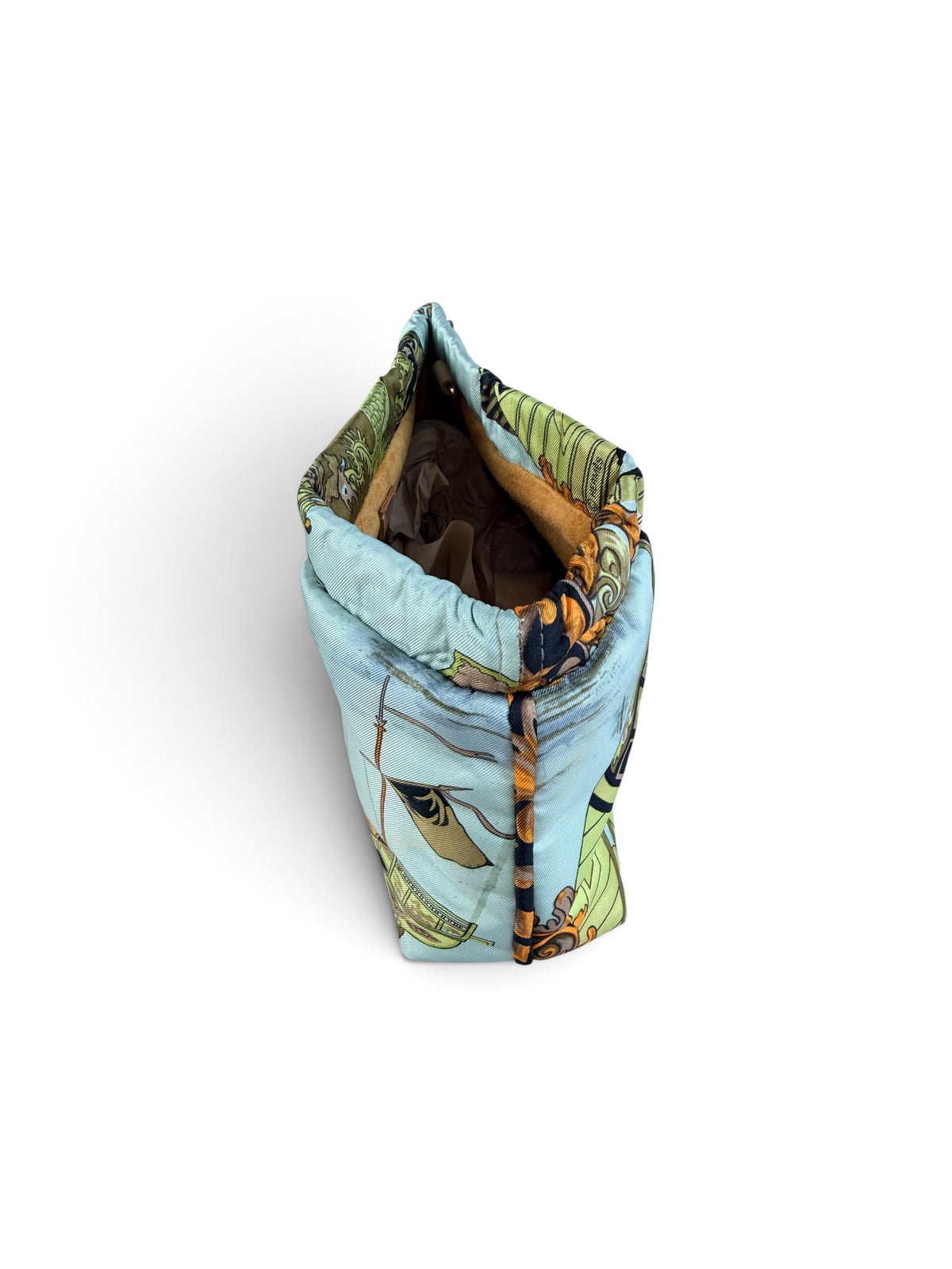 The Passage Silk Boat Clutch