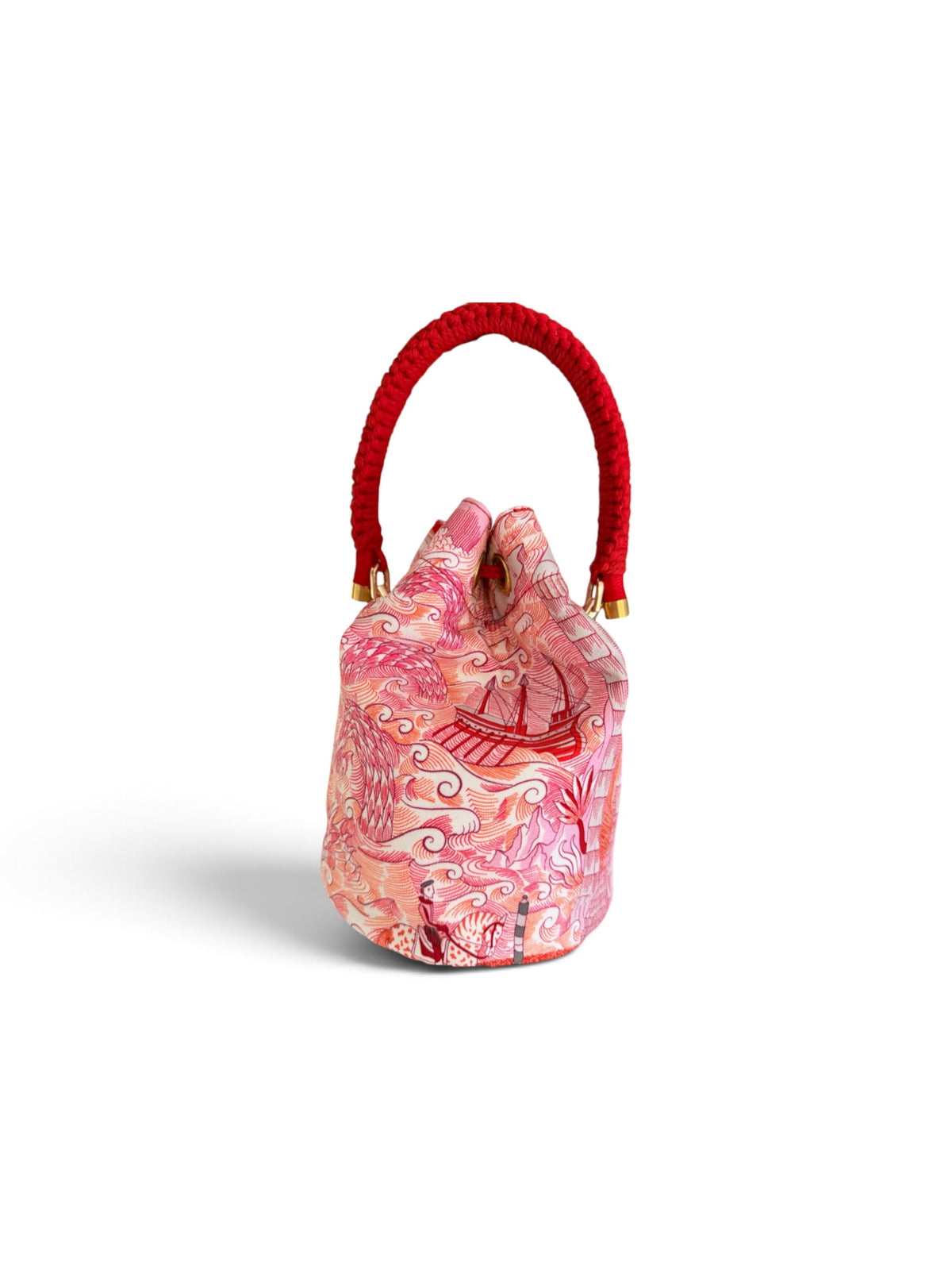 The Crimson Voyage Silk Bucket