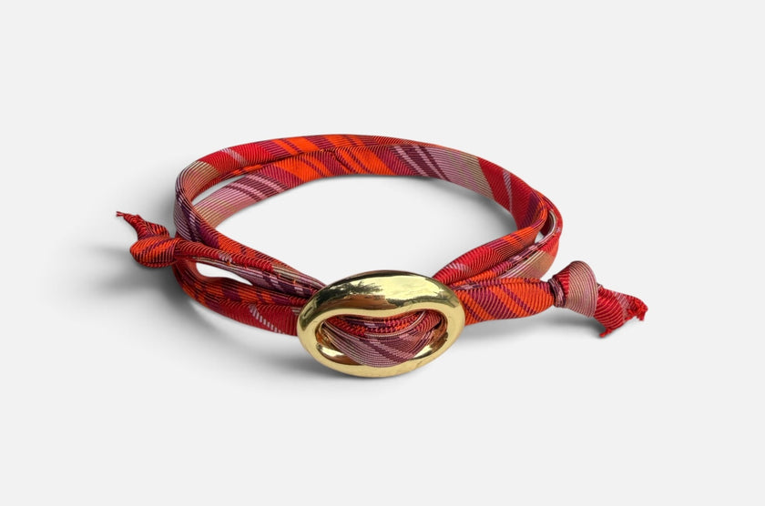 The Saddle Silk Cord Bracelet
